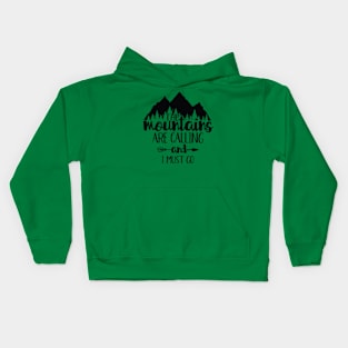 Mountains Motivational Kids Hoodie